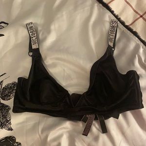 Lightly used unlined wireless shine strap bralette very sexy collection